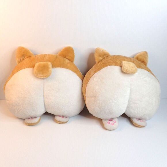 Corgi Butt Pillow Set of 2 – Cute Puppy Dog Plush Cushions – Kawaii Pet Decor - Picture 1 of 6